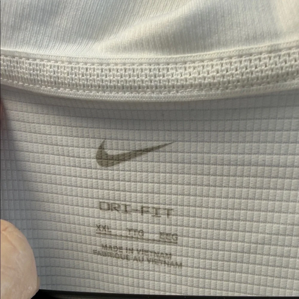 Nike  Clemson Tigers White Polo‎ Shirt with Orange Emblem